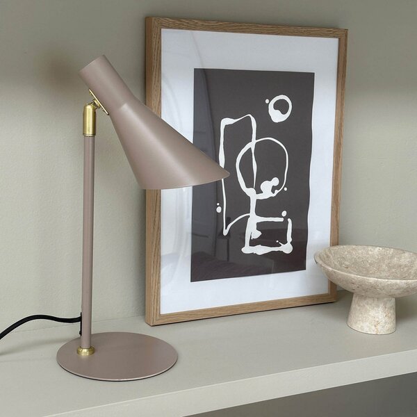 Lampa Stołowa Dyberg Larsen, DL12, beżowy, salon, metal, design