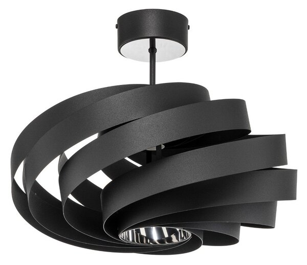 Lampa Sufitowa Domiluce, Vento, ściemnialny, czarny, salon, metal, nowoczesny