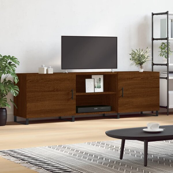 Szafka TV, brązowy dąb, 150x30x50 cm, materiał drewnopochodny