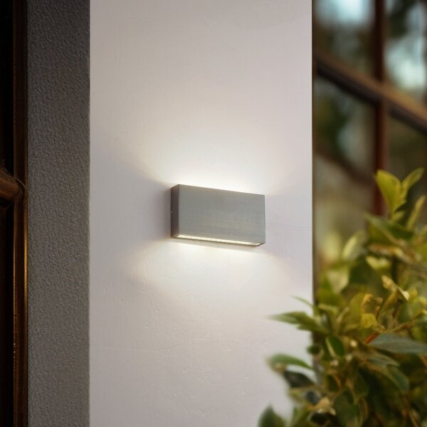 Zewnętrzna Lampa Lindby, Jarte, metaliczny, taras, aluminium, nowoczesny