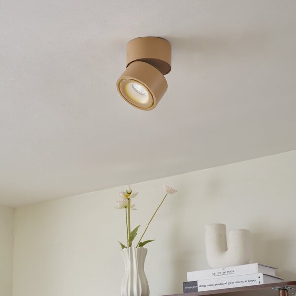 Lampa Sufitowa Arcchio, Rotari, ściemnialny, brąz rdzawy, przedpokój, aluminium, nowoczesny
