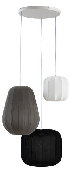 Lampa Wisząca Lindby, Helin, ściemnialny, wielokolorowy, salon, tkanina | tekstylia, skandynawski