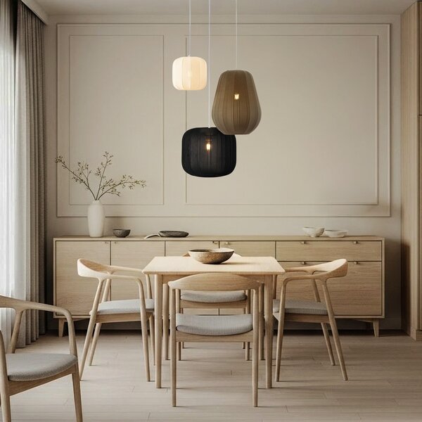 Lampa Wisząca Lindby, Helin, ściemnialny, wielokolorowy, salon, tkanina | tekstylia, skandynawski
