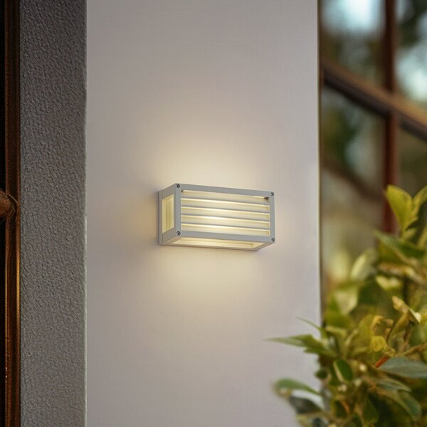 Zewnętrzna Lampa Lucande, Aurelien, ściemnialny, biały, balkon, aluminium, nowoczesny