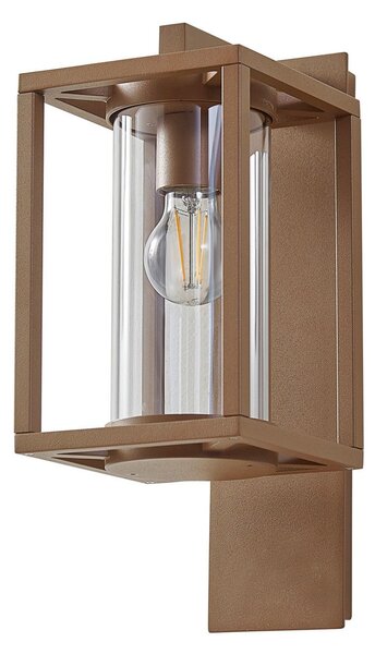 Zewnętrzna Lampa Lucande, Ferda, ściemnialny, brąz rdzawy, taras, aluminium, nowoczesny