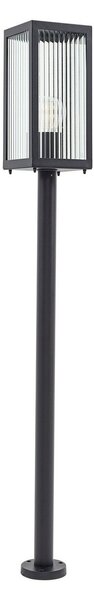 Zewnętrzna Lampa Lindby, Bolgar, ściemnialny, czarny, taras, metal, nowoczesny
