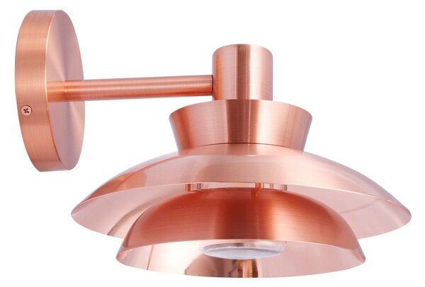 Zewnętrzna Lampa Lucande, Thais, ściemnialny, miedziany, taras, stal szlachetna, nowoczesny