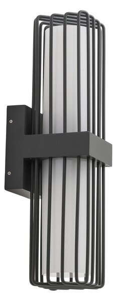 Zewnętrzna Lampa Lucande, Chandan, ściemnialny, czarny, taras, aluminium, nowoczesny