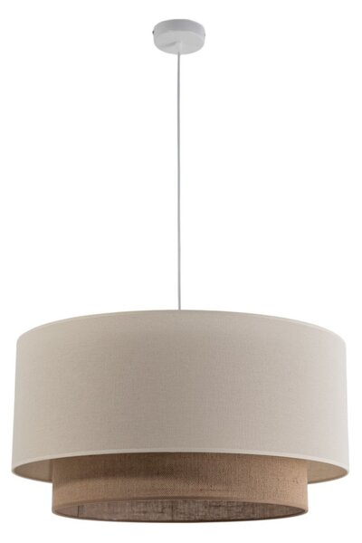 Lampa Wisząca Duolla, Boho, ściemnialny, beżowy, sypialnia, metal, boho