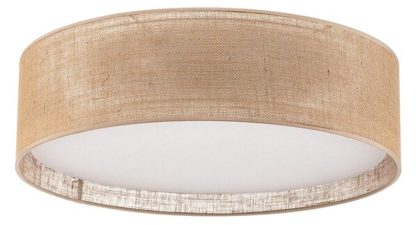 Lampa Sufitowa TK Lighting, Juta, ściemnialny, beżowy, salon, tkanina | tekstylia
