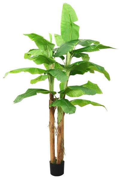 Sztuczne drzewko bananowe z doniczką, 115 cm, zielone