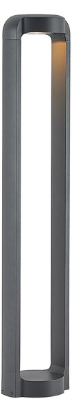 Zewnętrzna Lampa Lucande, Habsa, czarny, taras, metal, nowoczesny