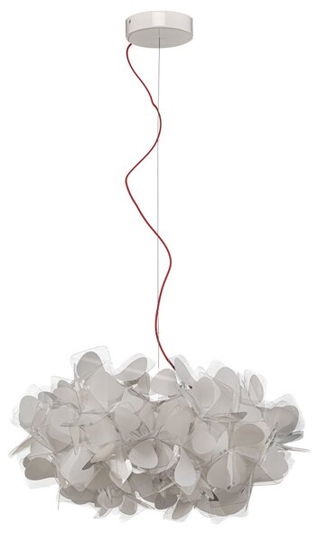 Lampa Wisząca Slamp, Clizia Mama Non Mama, ściemnialny, biały, salon, tworzywo sztuczne, design