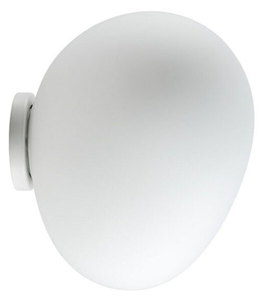 Lampa Ścienna Foscarini, Gregg MIDI, ściemnialny, biały, salon, szkło, design