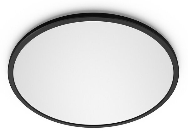 Lampa Sufitowa Philips, Superslim, ściemnialny, czarny, łazienka, metal