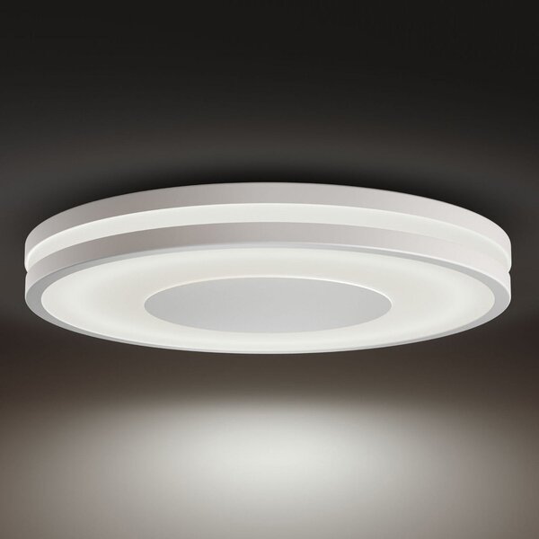 Lampa Sufitowa Philips Hue, Being, ściemnialny, biały, salon, metal, nowoczesny