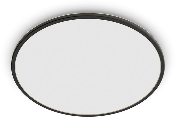 Lampa Sufitowa Philips, Superslim, ściemnialny, czarny, łazienka, metal