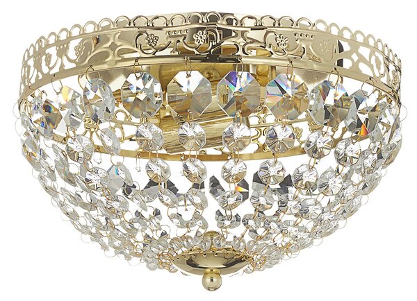 Lampa Sufitowa Markslöjd, Saxholm, ściemnialny, złoty | mosiężny, salon, metal, nowoczesny