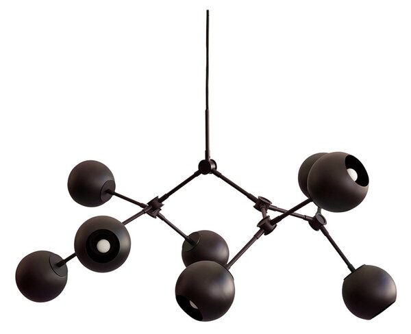 Żyrandol 101 COPENHAGEN, ściemnialny, czarny, salon, metal, nowoczesny