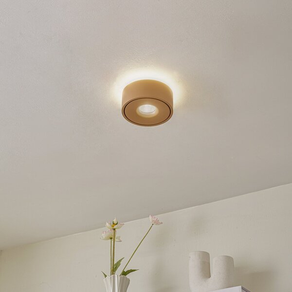 Lampa Sufitowa Arcchio, Rotari, ściemnialny, brąz rdzawy, przedpokój, aluminium, nowoczesny