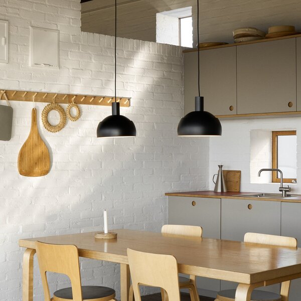Lampa Wisząca Louis Poulsen, FJ Elements, ściemnialny, czarny, salon, aluminium, nowoczesny