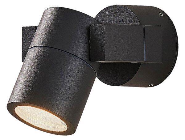 Zewnętrzna Lampa Lucande, Kavuna, ściemnialny, czarny, balkon, aluminium, nowoczesny