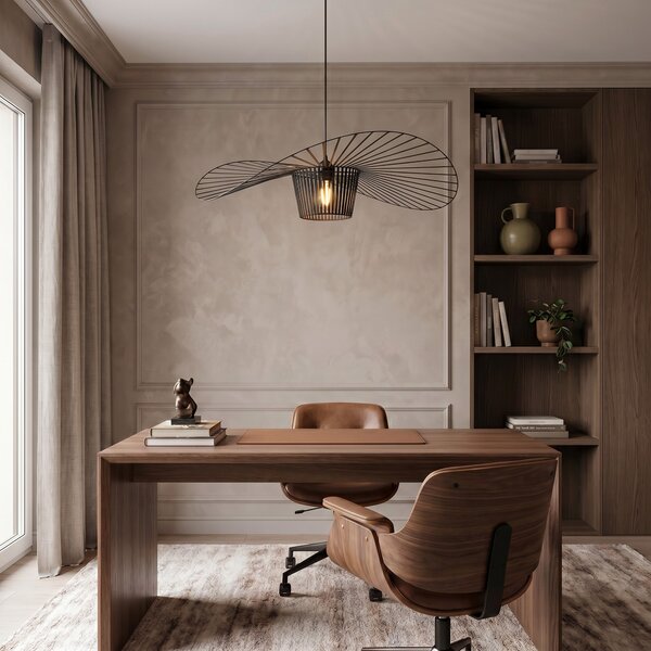 LAMPA WISZĄCA DESIGNERSKA CZARNA SOMBRERO D80