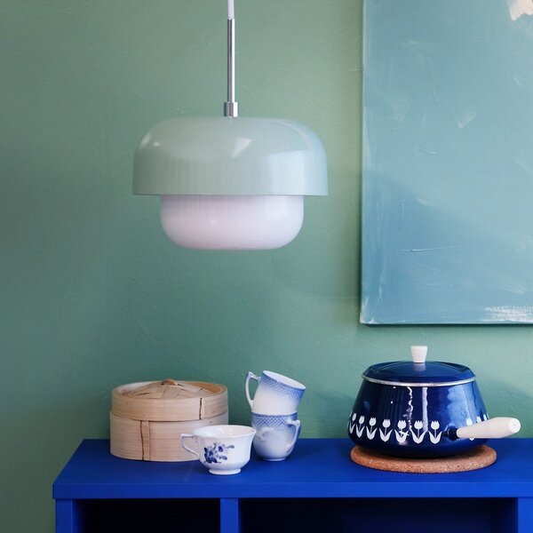 Lampa Wisząca Dyberg Larsen, Haipot, ściemnialny, zielony, salon, metal, skandynawski