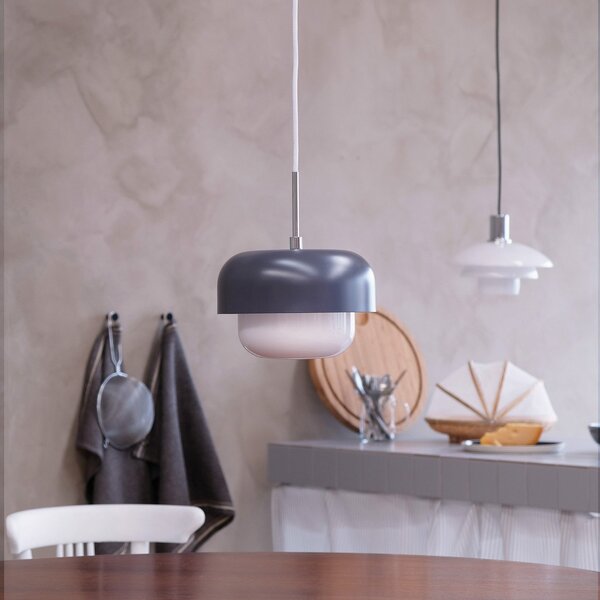 Lampa Wisząca Dyberg Larsen, Haipot, ściemnialny, szary, salon, metal, skandynawski
