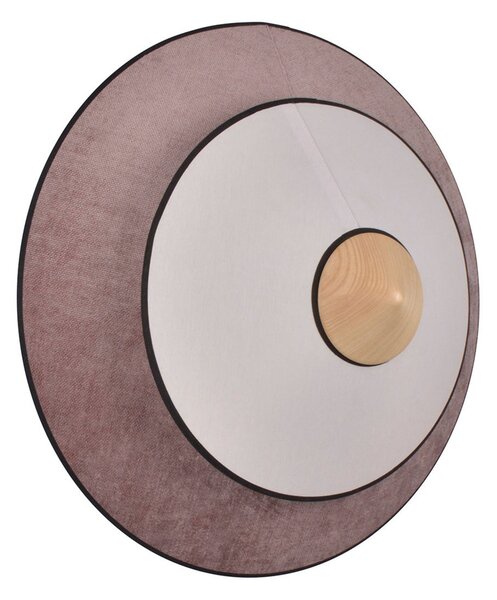 Lampa Ścienna Forestier, Cymbal S, pudrowy róż, salon, tkanina | tekstylia, design