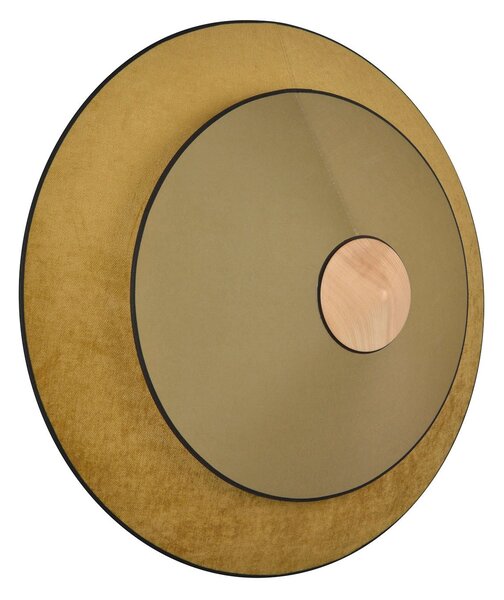 Lampa Ścienna Forestier, Cymbal S, antyczny mosiądz, salon, tkanina | tekstylia, design