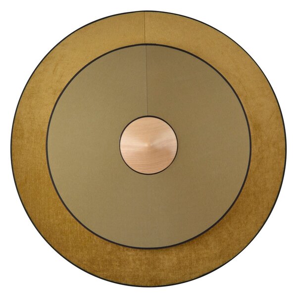 Lampa Ścienna Forestier, Cymbal S, antyczny mosiądz, salon, tkanina | tekstylia, design