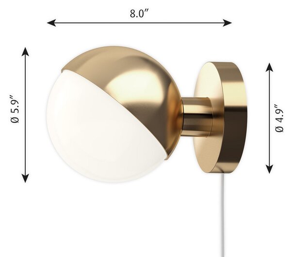 Lampa Ścienna Louis Poulsen, VL Studio, złoty | mosiężny, przedpokój, metal, design