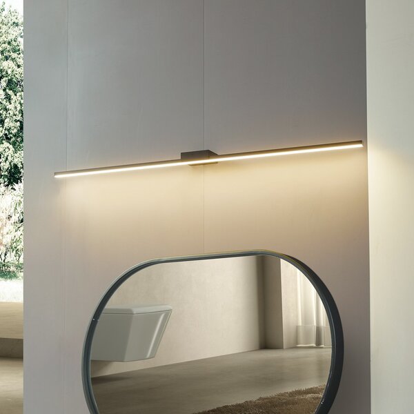 Lampa Ścienna Lucande, Kivana, czarny, łazienka, aluminium, nowoczesny