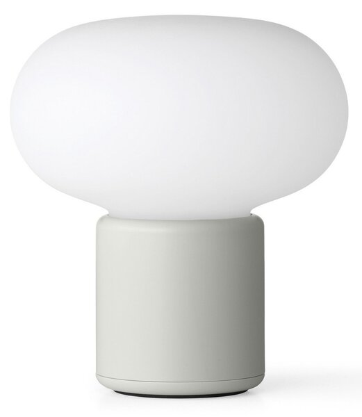 Zewnętrzna Lampa New Works, Karl-Johan, ściemnialny, szary, taras, tworzywo sztuczne, design