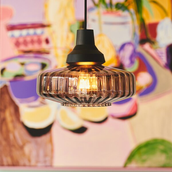 Lampa Wisząca DESIGN BY US, New Wave Optic, ściemnialny, szary, salon, aluminium, design