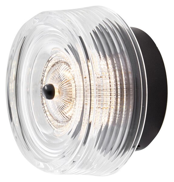 Lampa Ścienna LOOM DESIGN, Glow, ściemnialny, czarny, salon, tworzywo sztuczne, nowoczesny