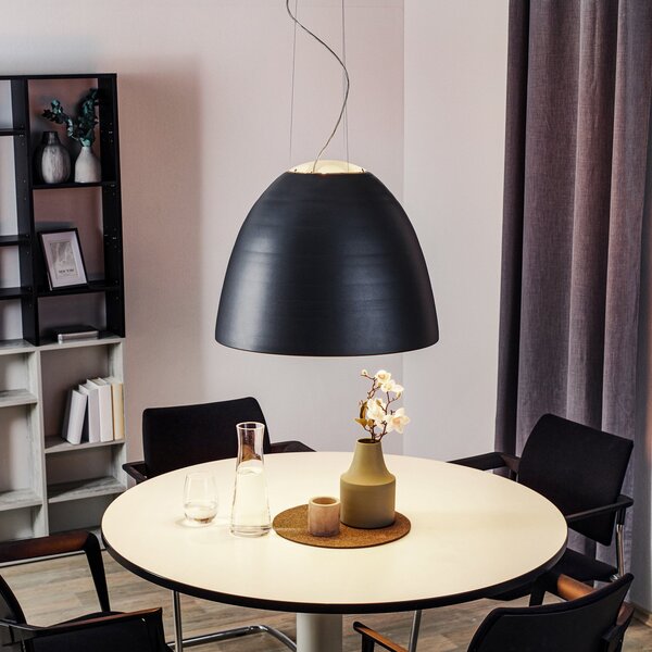 Lampa Wisząca Artemide, Nur, ściemnialny, czarny, salon, metal, design