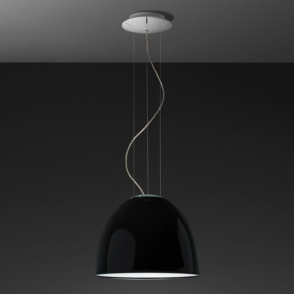 Lampa Wisząca Artemide, Nur Gloss Mini, ściemnialny, czarny, salon, metal, design