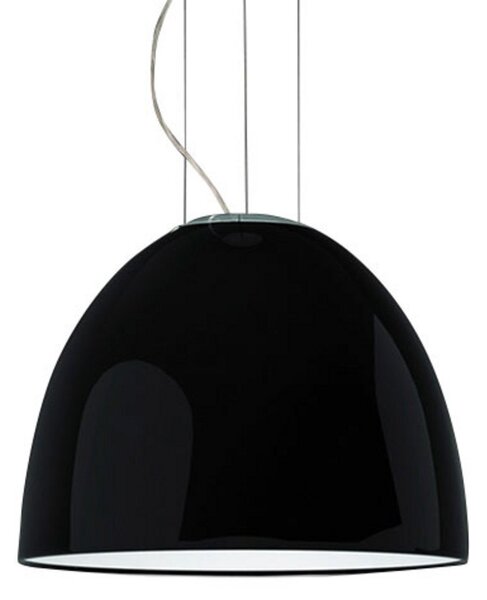 Lampa Wisząca Artemide, Nur Mini Gloss, ściemnialny, czarny, salon, metal, design