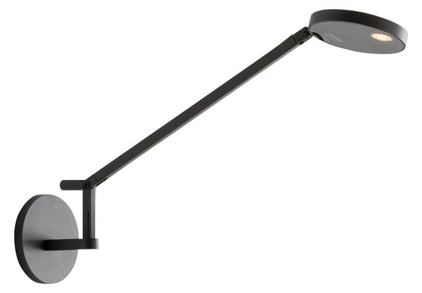 Lampa Ścienna Artemide, Demetra Micro, ściemnialny, czarny, gabinet | pracownia, metal, design