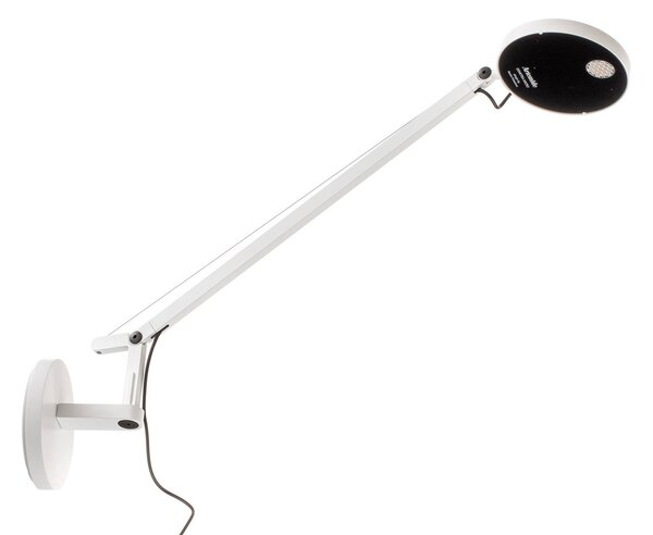 Lampa Ścienna Artemide, Demetra Micro, ściemnialny, biały, gabinet | pracownia, metal, design