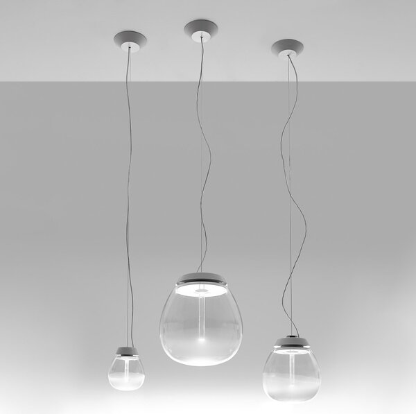 Lampa Wisząca Artemide, Empatia, ściemnialny, transparentny, salon, szkło, design
