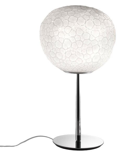 Lampa Stołowa Artemide, Meteorite, biały, salon, szkło, design
