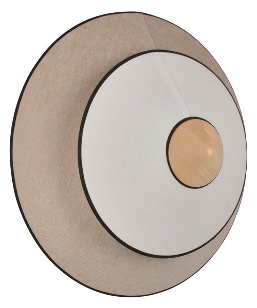 Lampa Ścienna Forestier, Cymbal S, beżowy, salon, tkanina | tekstylia, design