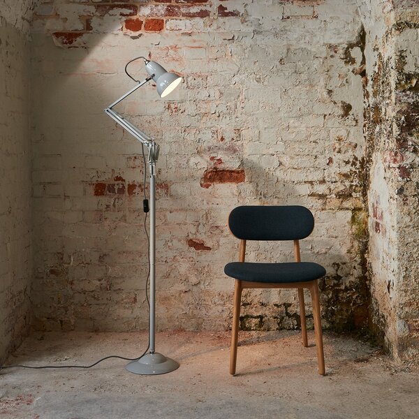 Lampa Podłogowa Anglepoise, Original 1227, szary, salon, metal, industrialny