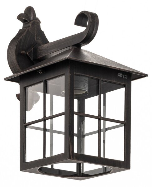 Zewnętrzna Lampa Lindby, Ida, brąz rdzawy, balkon, aluminium, antyczny