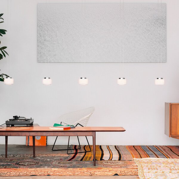 Lampa Wisząca Serien Lighting, Reef, ściemnialny, biały, salon, ceramika, design