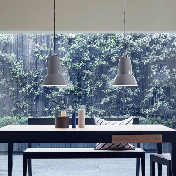 Lampa Wisząca Anglepoise, Original, ściemnialny, szary, salon, metal, industrialny