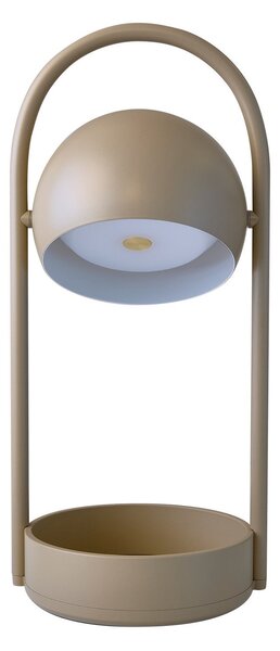 Lampa Stołowa FRANDSEN, Ball Portable, ściemnialny, szary, salon, metal